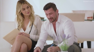 Un ricco uomo d'affari fa sesso con una rappresentante di commercio